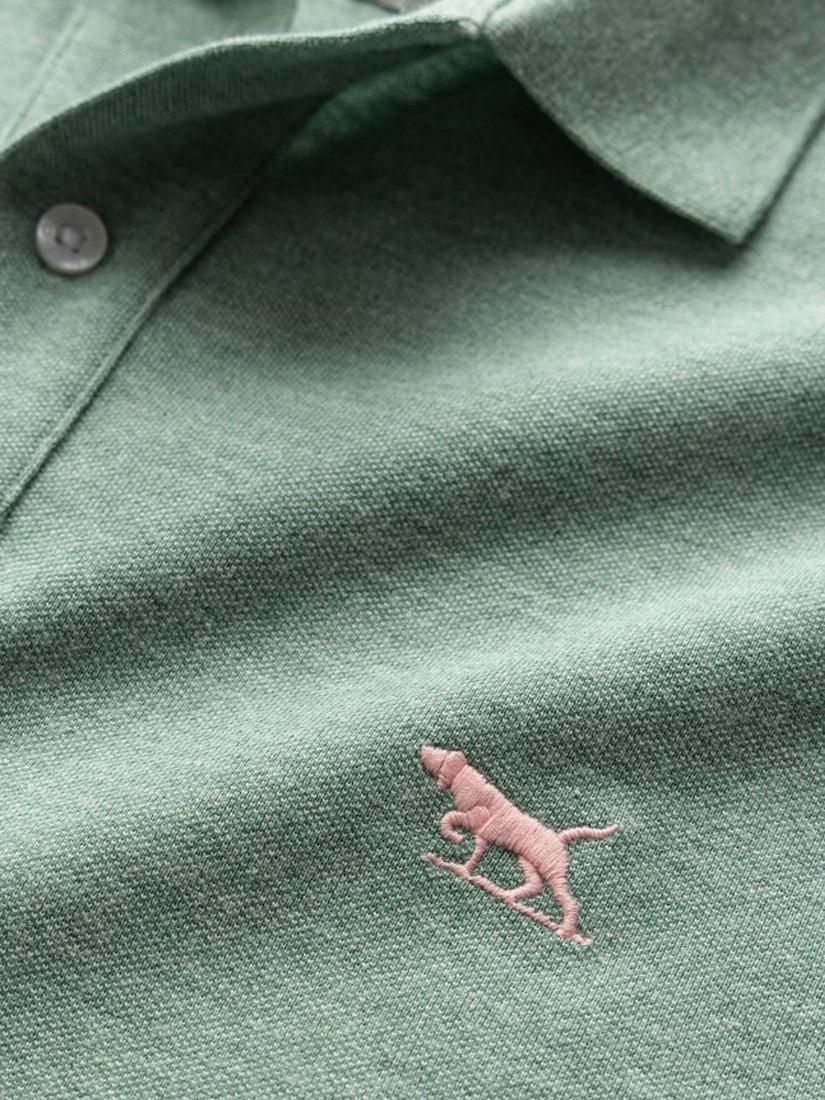 Product image 5 of 5, which shows Rodd & Gunn The Original Gunn Cotton Straight Fit Short Sleeve Polo Shirt, Dusty Sage, XS