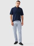 Rodd & Gunn The Original Gunn Cotton Straight Fit Short Sleeve Polo Shirt, Eclipse