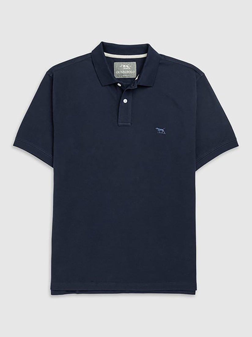 Product image 4 of 5, which shows Rodd & Gunn The Original Gunn Cotton Straight Fit Short Sleeve Polo Shirt, Eclipse, XS
