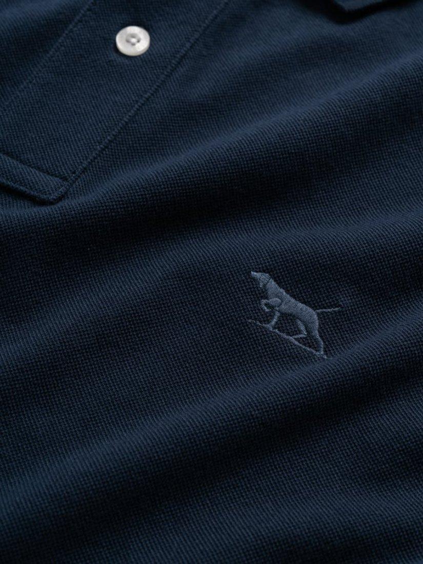 Product image 5 of 5, which shows Rodd & Gunn The Original Gunn Cotton Straight Fit Short Sleeve Polo Shirt, Eclipse, XS