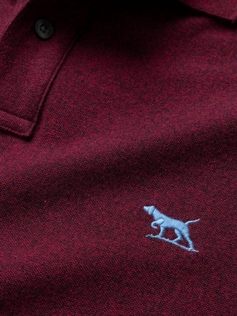 Product image 5 of 5, which shows Rodd & Gunn The Original Gunn Cotton Straight Fit Short Sleeve Polo Shirt, Garnet, XS