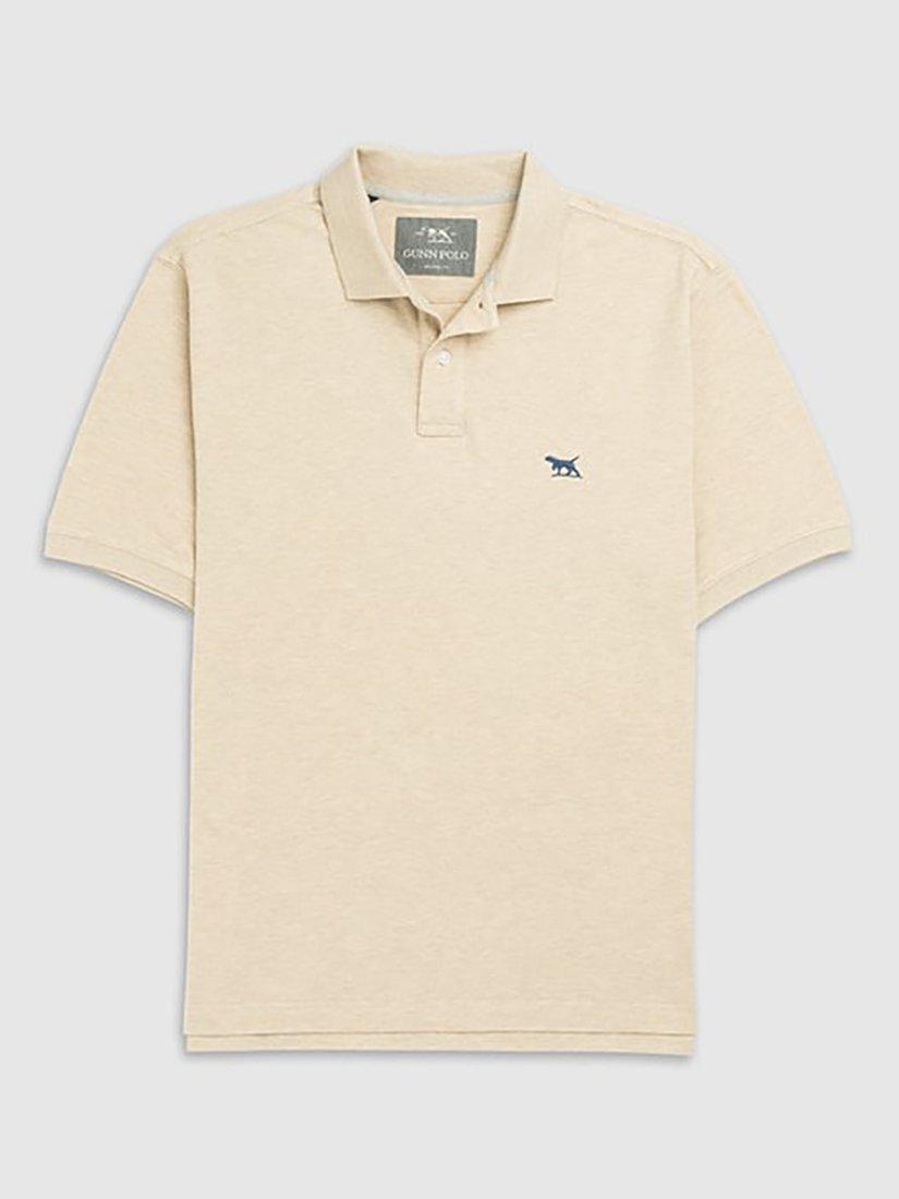Product image 4 of 5, which shows Rodd & Gunn The Original Gunn Cotton Straight Fit Short Sleeve Polo Shirt, Oat, XS