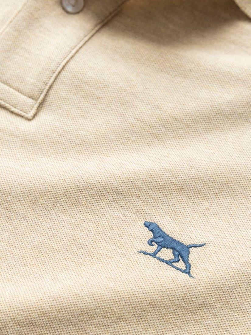 Product image 5 of 5, which shows Rodd & Gunn The Original Gunn Cotton Straight Fit Short Sleeve Polo Shirt, Oat, XS