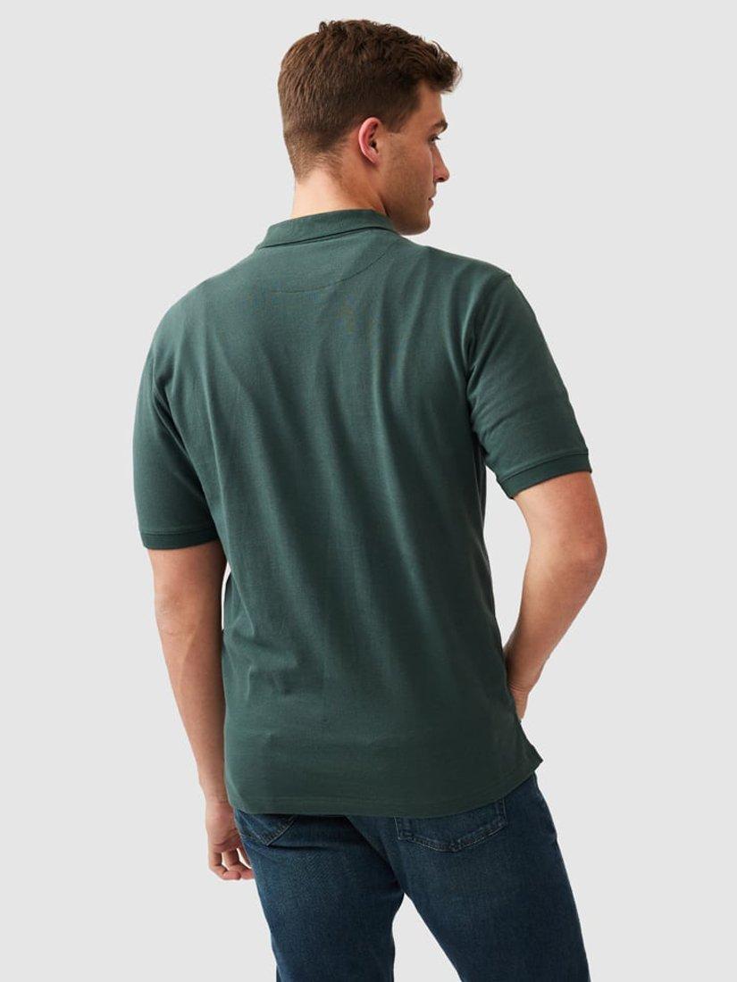 Product image 3 of 5, which shows Rodd & Gunn The Original Gunn Cotton Straight Fit Short Sleeve Polo Shirt, Vine, XS
