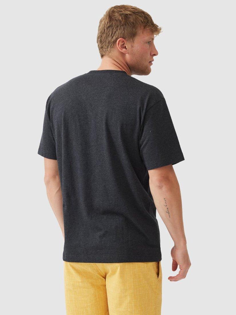 Product image 3 of 5, which shows Rodd & Gunn The Original Gunn Cotton Straight Fit Short Sleeve T-Shirt, Charcoal, XS