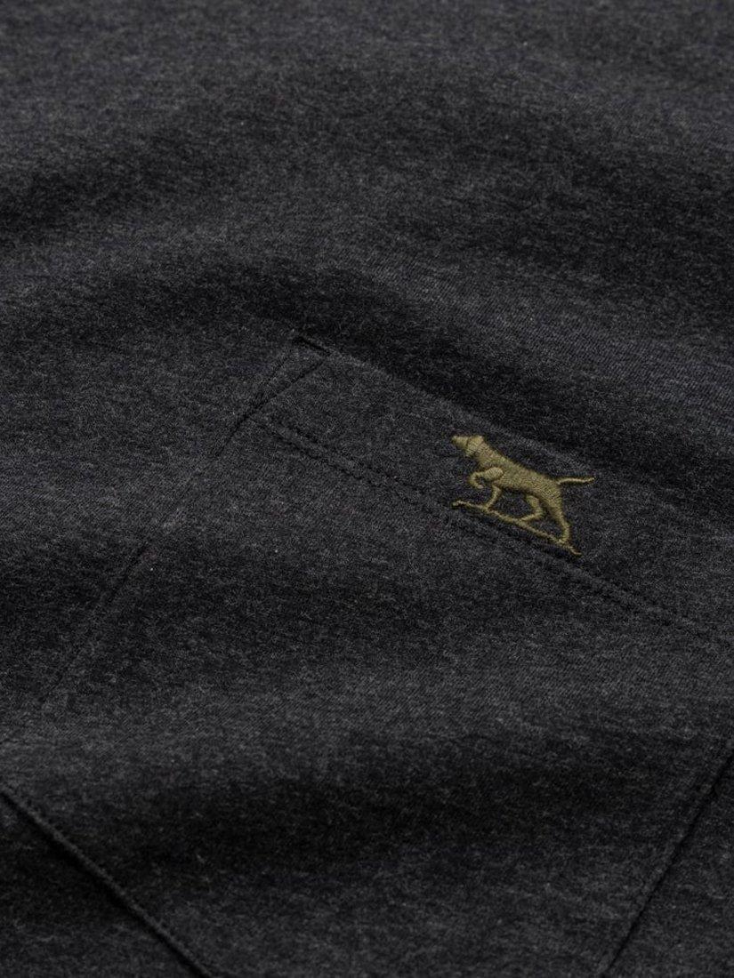 Product image 5 of 5, which shows Rodd & Gunn The Original Gunn Cotton Straight Fit Short Sleeve T-Shirt, Charcoal, XS