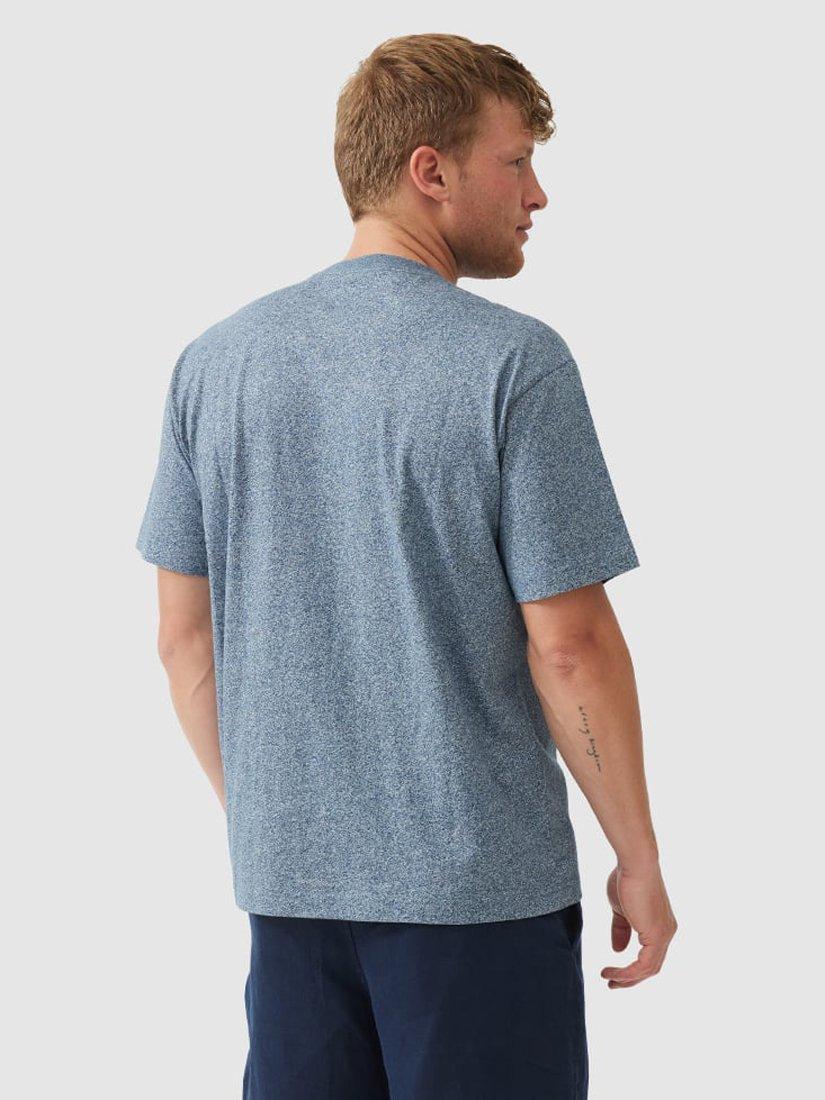 Product image 3 of 5, which shows Rodd & Gunn The Original Gunn Cotton Straight Fit Short Sleeve T-Shirt, Denim, XS