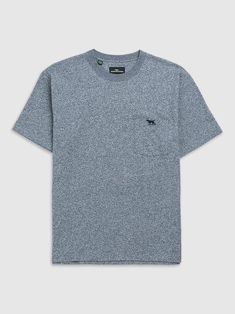Product image 4 of 5, which shows Rodd & Gunn The Original Gunn Cotton Straight Fit Short Sleeve T-Shirt, Denim, XS