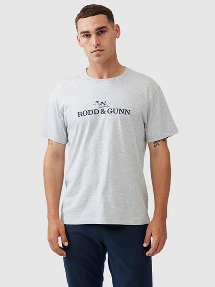 Rodd & Gunn Cotton Slim Fit Logo T-Shirt, Ash