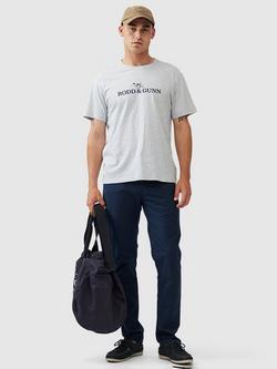 Rodd & Gunn Cotton Slim Fit Logo T-Shirt - view 2, Ash