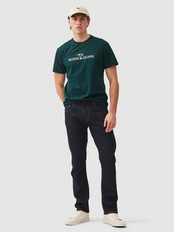 Rodd & Gunn Cotton Slim Fit Logo T-Shirt, Bottle Green