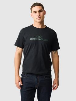 Rodd & Gunn Cotton Slim Fit Logo T-Shirt, Ebony