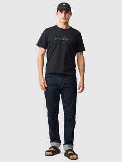 Rodd & Gunn Cotton Slim Fit Logo T-Shirt - view 2, Ebony