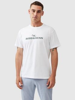 Rodd & Gunn Cotton Slim Fit Logo T-Shirt, Snow