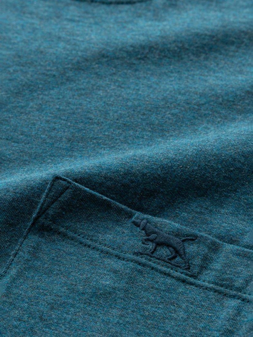 Product image 5 of 5, which shows Rodd & Gunn The Original Gunn Cotton Straight Fit Short Sleeve T-Shirt, Dark Cyan, XS