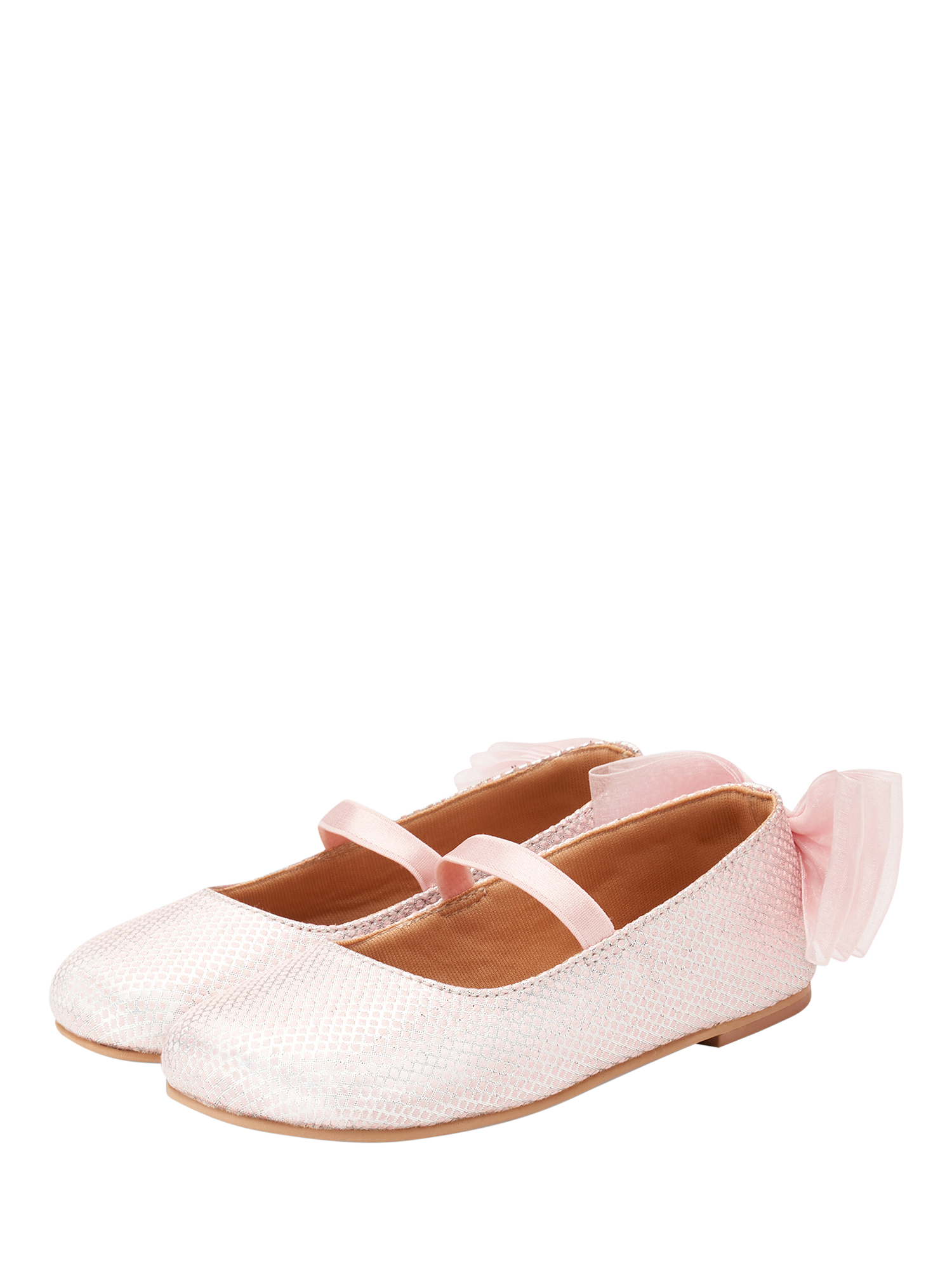 Product image 2 of 4, which shows Angel & Rocket Pink Bow Shoes, Pink, EU25