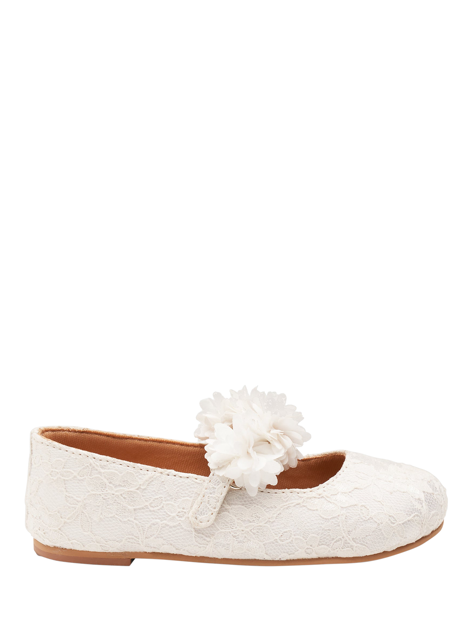Product image 1 of 4, which shows Angel & Rocket Kids' Lace Shoes, Ivory, EU25