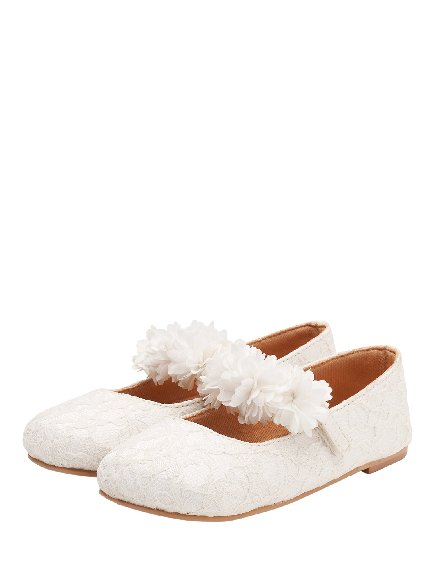 Product image 2 of 4, which shows Angel & Rocket Kids' Lace Shoes, Ivory, EU25