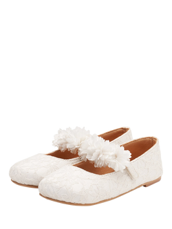 Angel & Rocket Kids' Lace Shoes, Ivory - view 2, Ivory