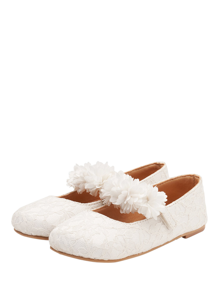 Angel & Rocket Kids' Lace Shoes, Ivory - view 2, Ivory