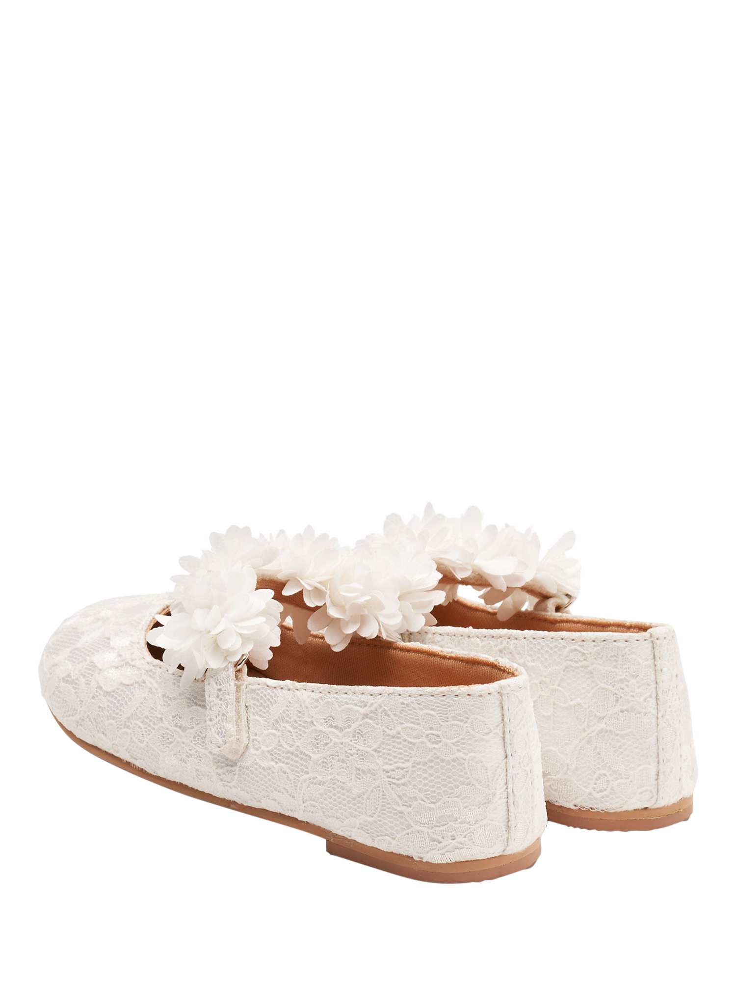 Product image 4 of 4, which shows Angel & Rocket Kids' Lace Shoes, Ivory, EU25
