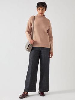 L.K.Bennett Everly Wool Blend Jumper, Cinnamon, Cinnamon