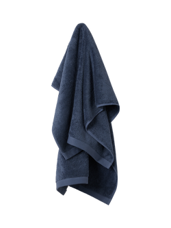 Piglet in Bed Organic Cotton Towels, Blueberry