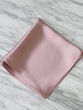 Rewritten Satin Pocket Square, Rose Pink