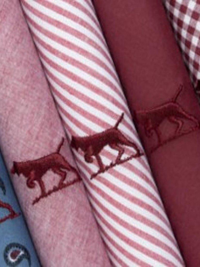 Product image 5 of 5, which shows Rodd & Gunn Handkerchief, Pack of 5, Wine Multi