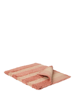 Piglet in Bed Pembroke Stripe Bath Mat, Sand Shell