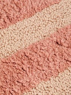 Piglet in Bed Pembroke Stripe Bath Mat - view 2, Sand Shell