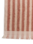 Piglet in Bed Pembroke Stripe Cotton Towels, Sand Shell