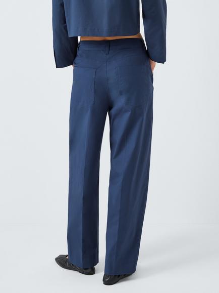 Marella Colbert Tailored Trousers, Navy - view 2, Navy