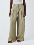 Marella Zama Pure Linen Trousers, Sage