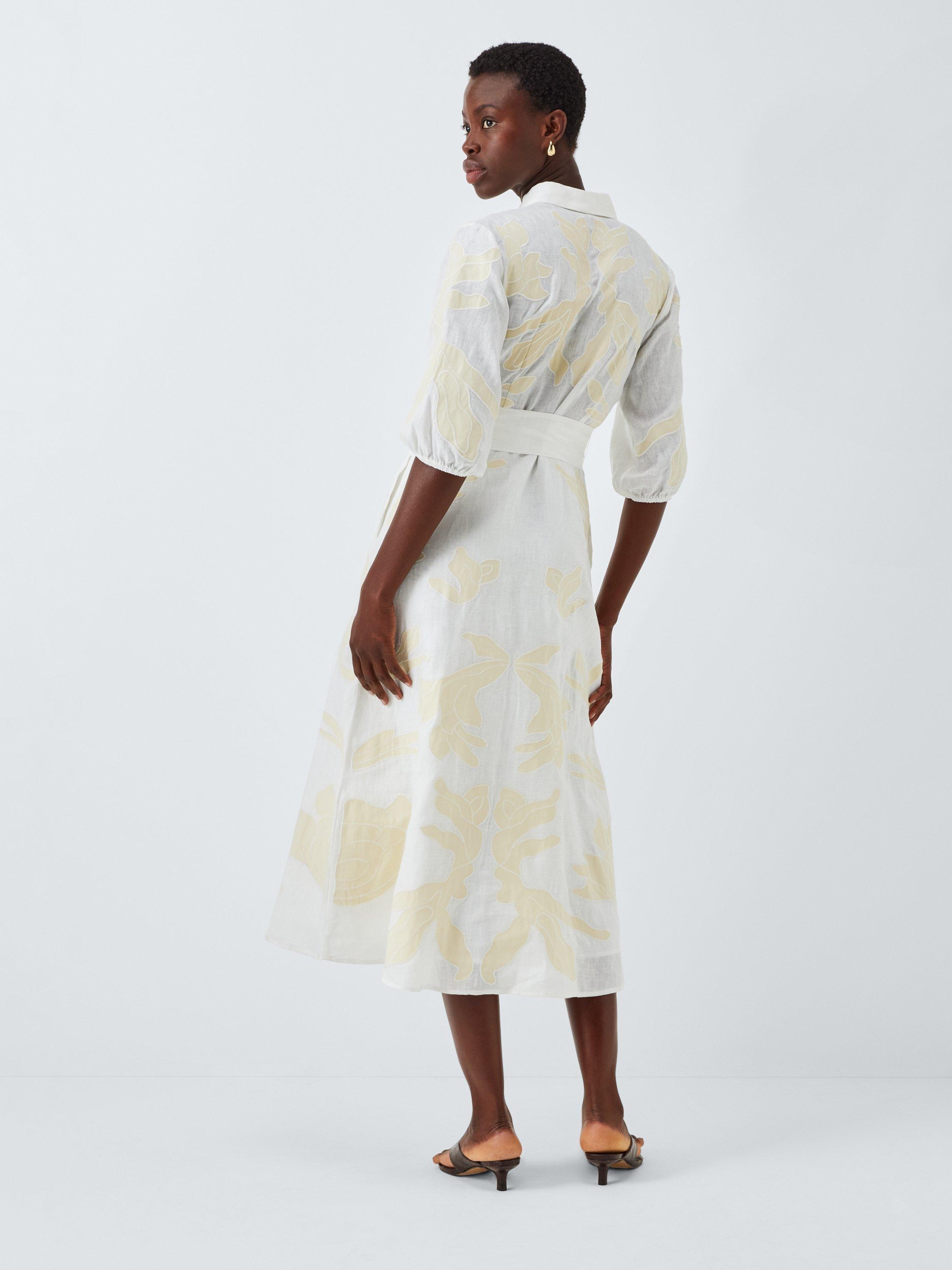 Marella Nota Pure Linen Dress, White