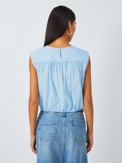 Marella Radon Crop Top, Light Blue - view 2, Light Blue