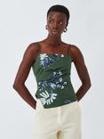 Marella Zum Floral Crop Top, Green/Multi