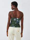 Marella Zum Floral Crop Top, Green/Multi