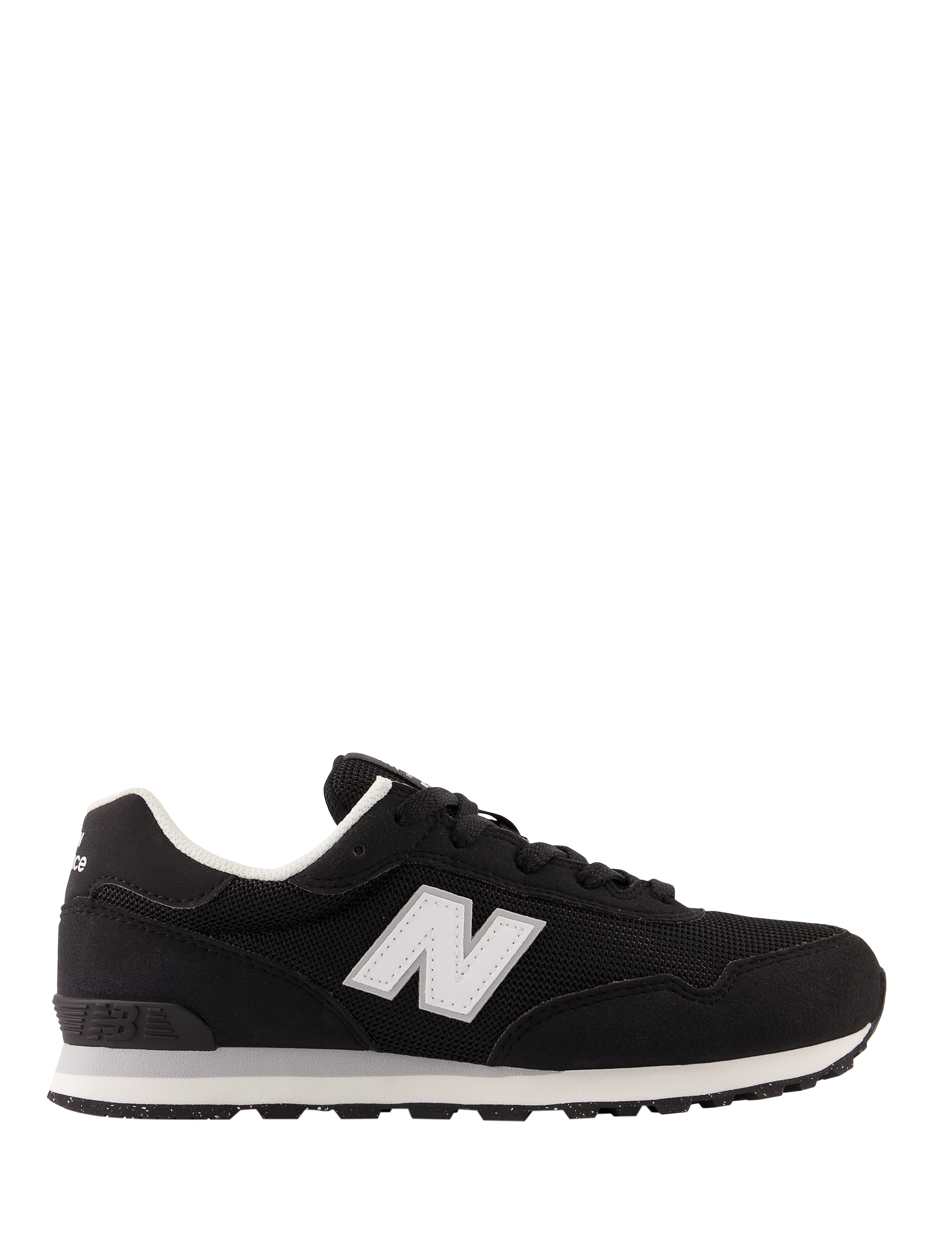 Product image 1 of 6, which shows New Balance Kids' Lace-Up Trainers, Black, 3