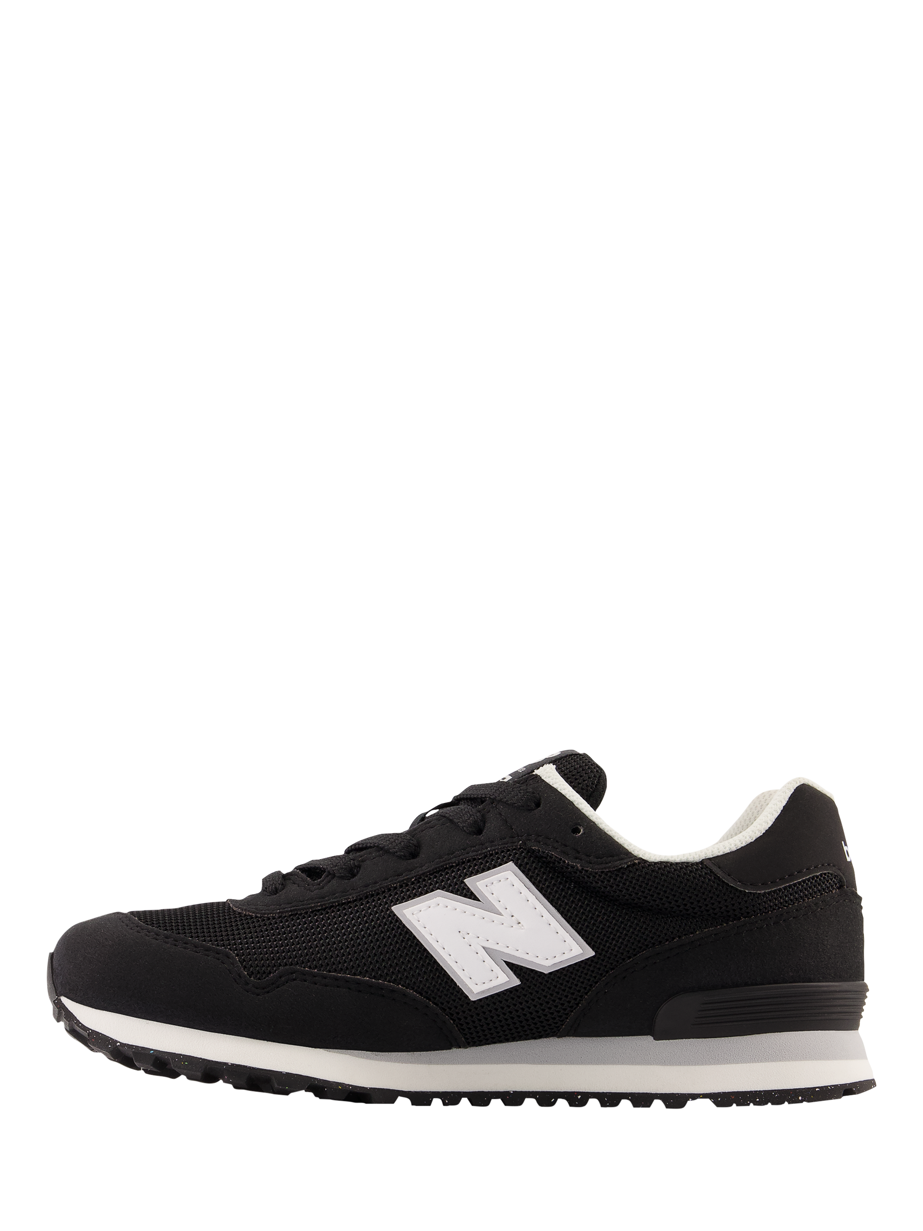 Product image 3 of 6, which shows New Balance Kids' Lace-Up Trainers, Black, 3