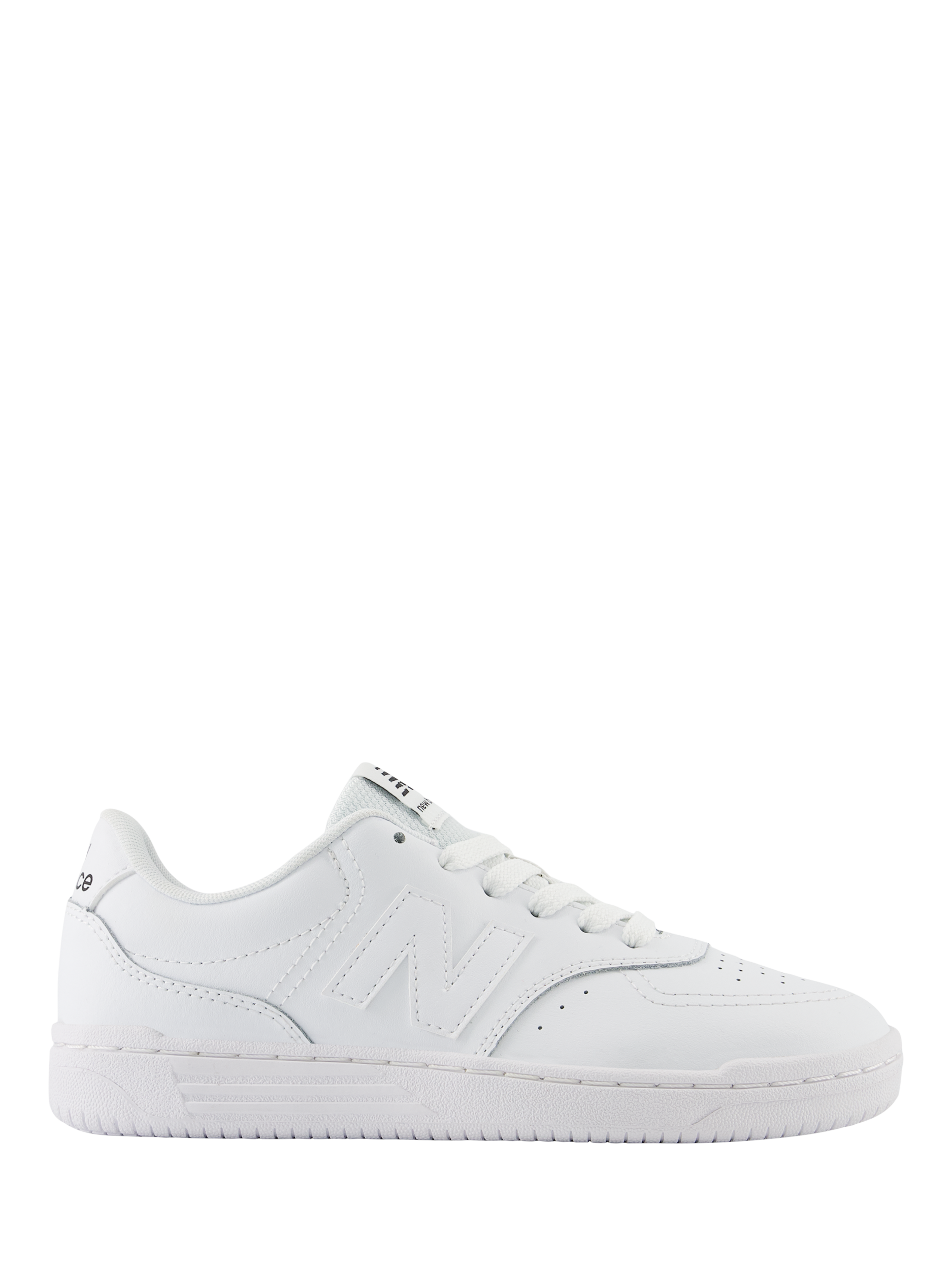 Product image 1 of 6, which shows New Balance Kids' B80 Trainers, White, 3