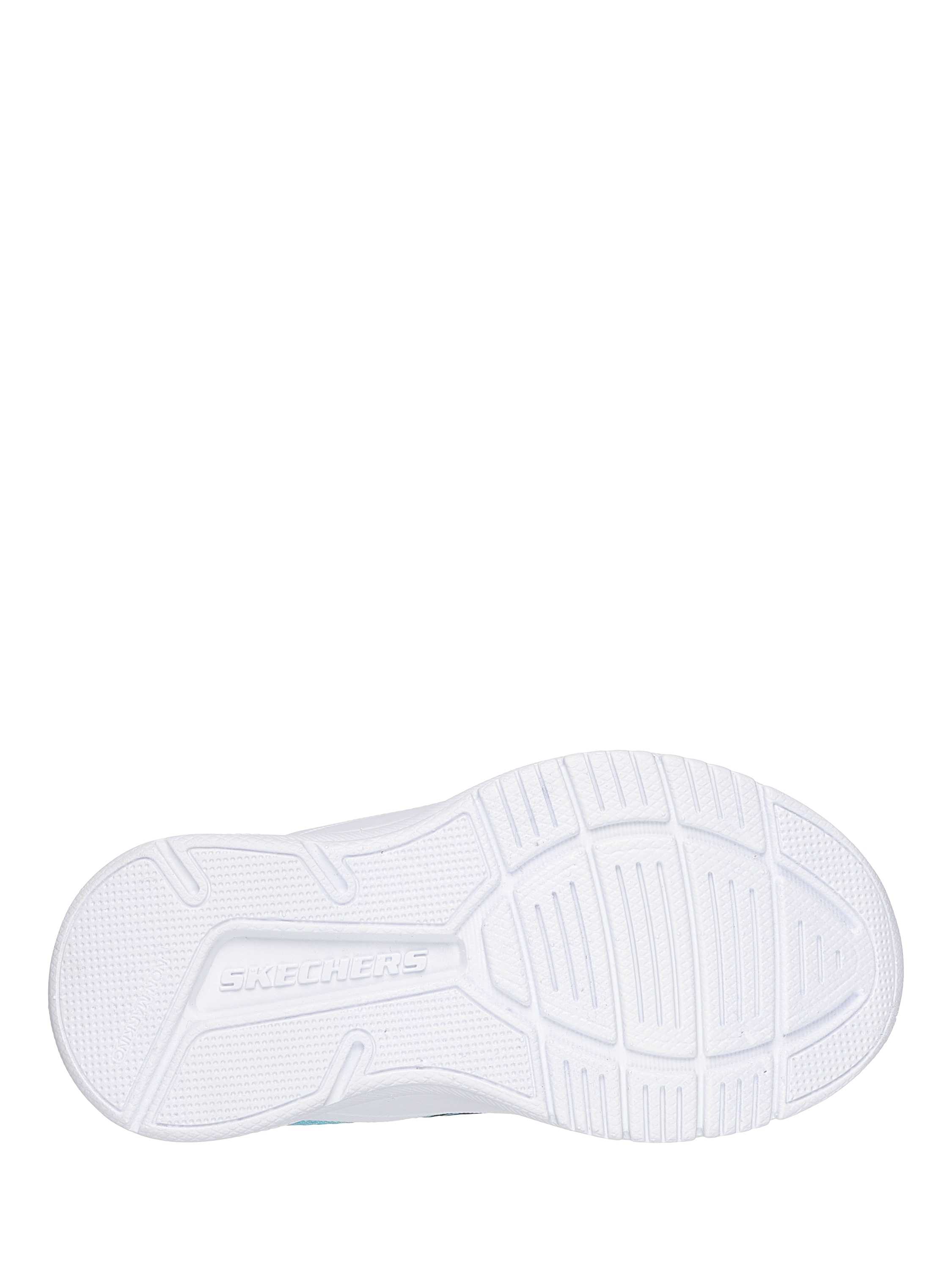 Product image 5 of 5, which shows Skechers Kids' Microspec Advance Trainers, Aqua/Pink, EU21