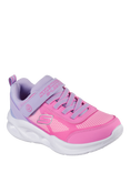 Skechers Kids' S-Lights® Sola Glow Ombre Deluxe Trainers, Pink/ Lilac
