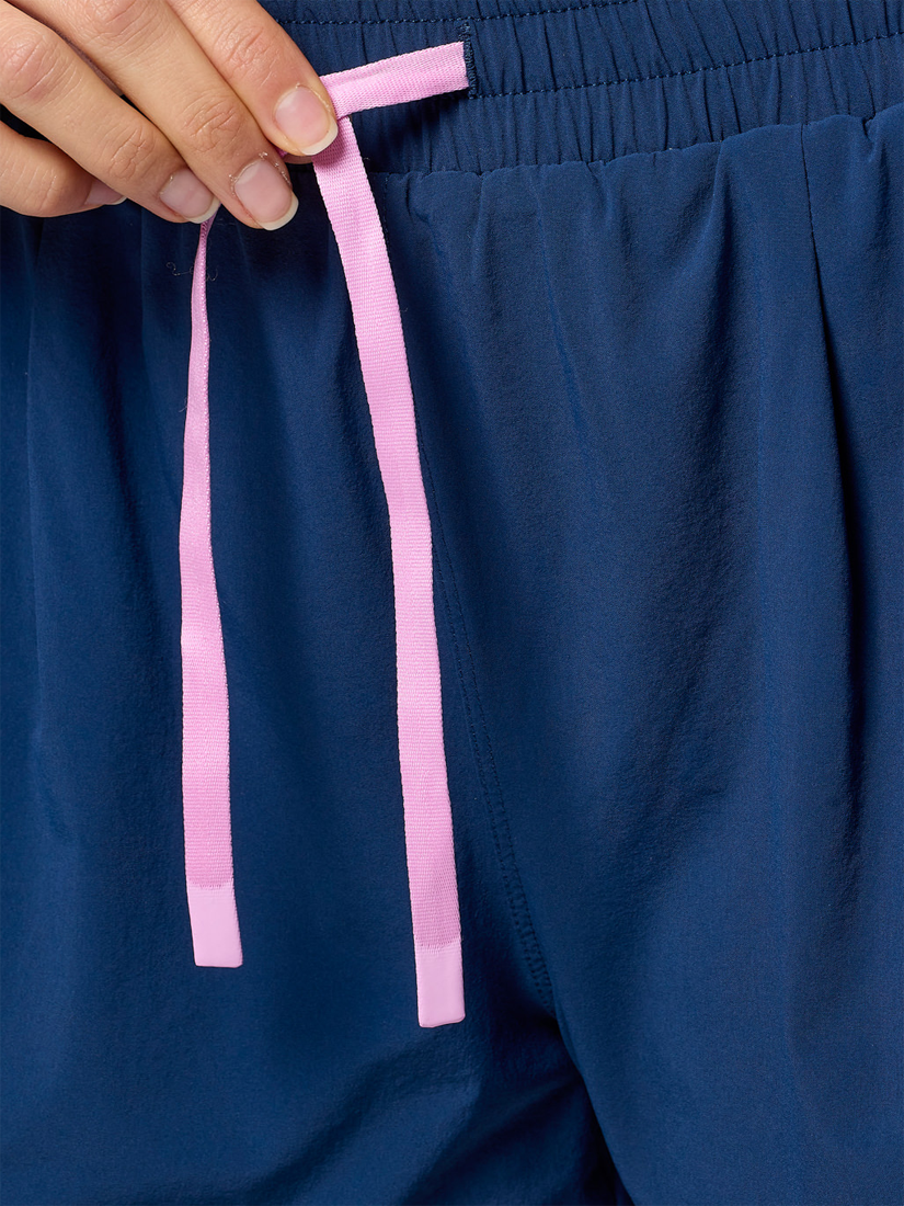 Product image 4 of 6, which shows Gym+Coffee Women's Training Shorts, Petrol Blue, XS
