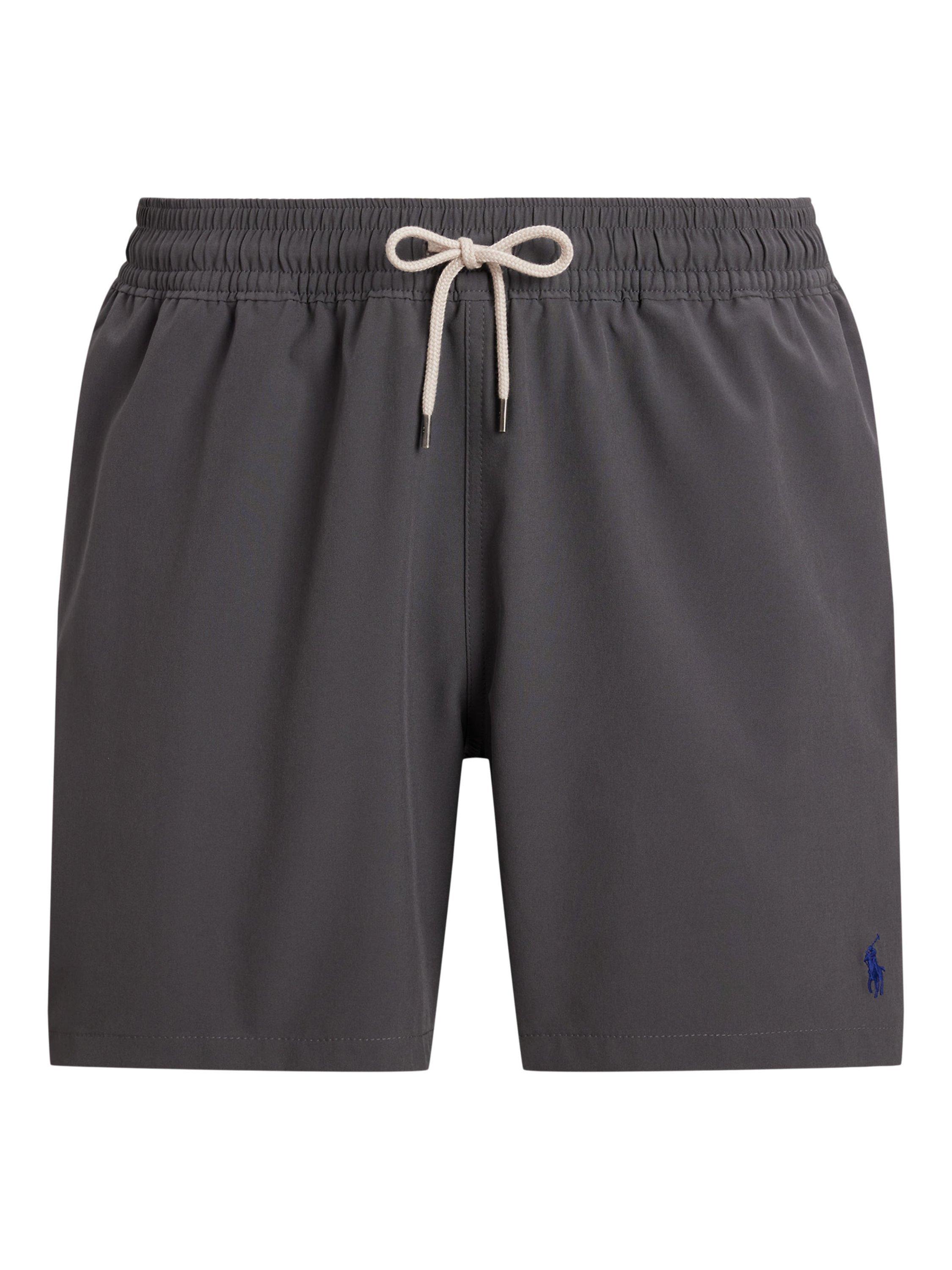Product image 4 of 4, which shows Polo Ralph Lauren Traveller Swimming Trunks, Grey Cast, S