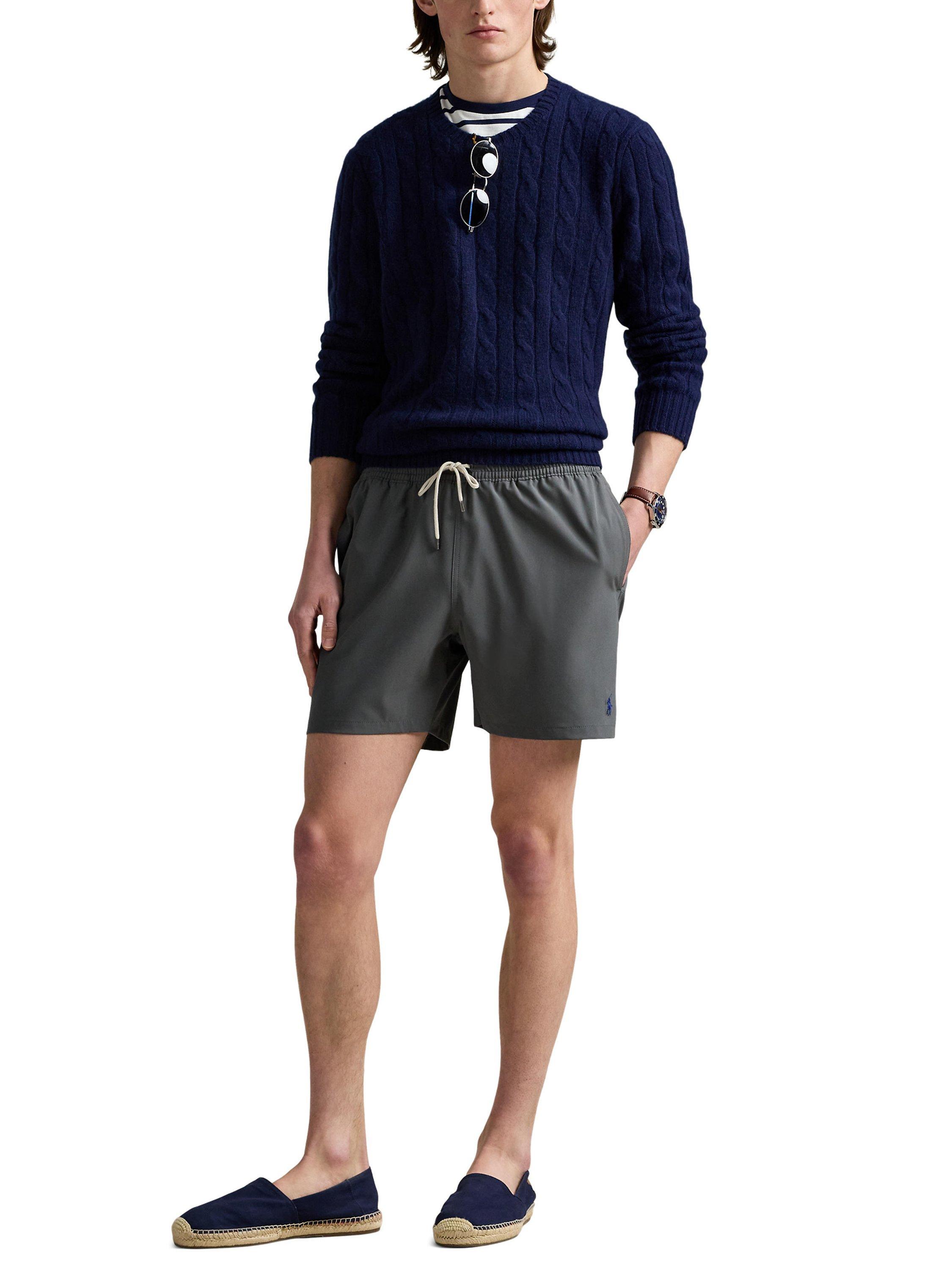 Product image 3 of 4, which shows Polo Ralph Lauren Traveller Swimming Trunks, Grey Cast, S