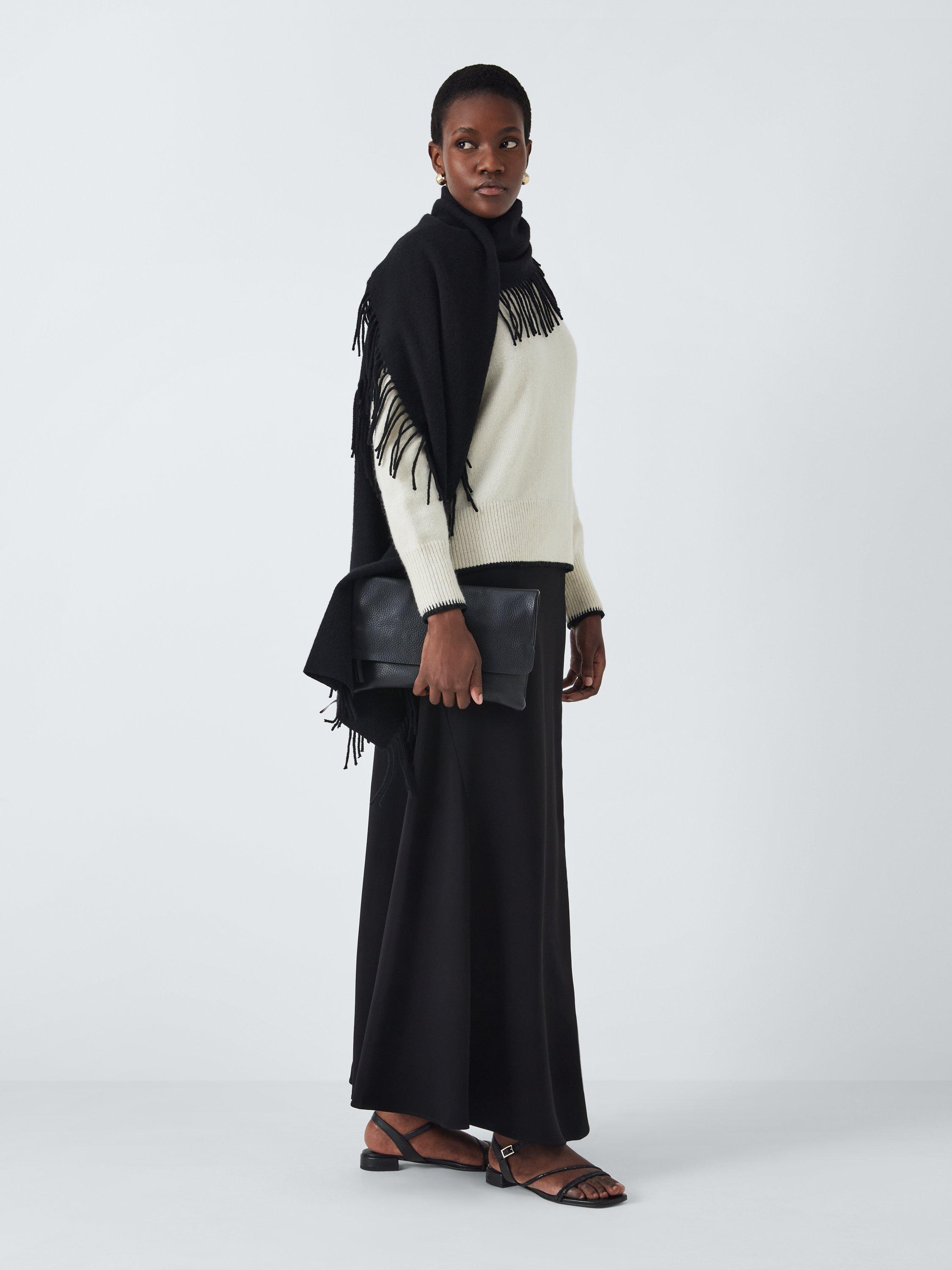 Product image 6 of 6, which shows John Lewis Lisbeth Leather Asymmetric Hot Fix Gem Stone Dressy Sandals, Black, 3