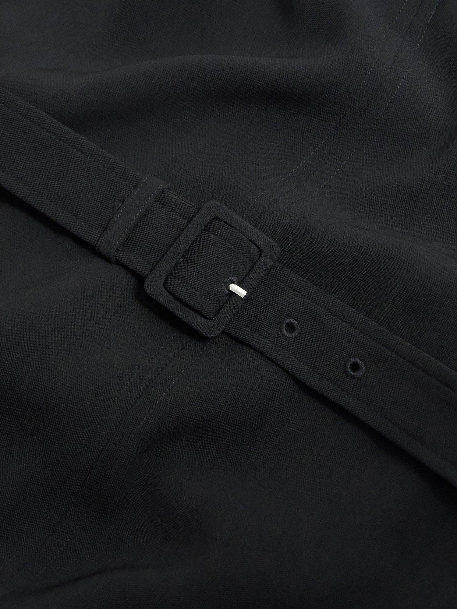 Product image 6 of 8, which shows Hobbs Meera Belted Dress, Black, 14