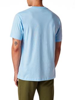 PS Paul Smith Organic Cotton Regular Fit Short Zebra T-Shirt, Blue - view 2, Blue