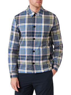PS Paul Smith Check Shirt Jacket, Blue, Blue